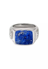 John Hardy Sterling Silver & Lapis Lazuli Signet Ring