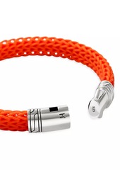 John Hardy Sterling Silver & Rubber Cord Bracelet