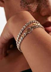 John Hardy Legends Naga 7mm sapphire double wrap bracelet