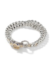 John Hardy Legends Naga 7mm sapphire double wrap bracelet