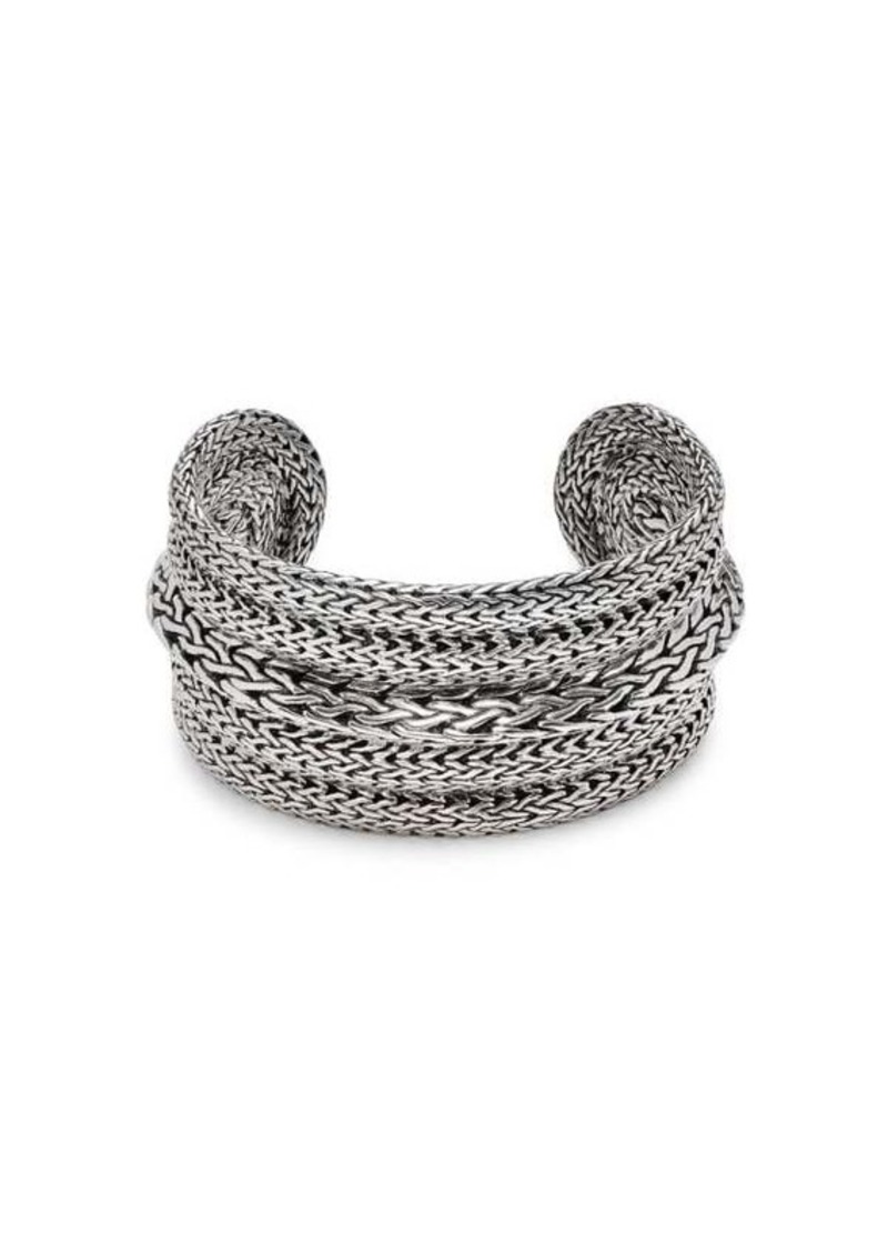 John Hardy Sterling Silver Chain Cuff Bracelet