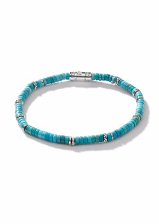John Hardy sterling silver Classic Chain turquoise bracelet