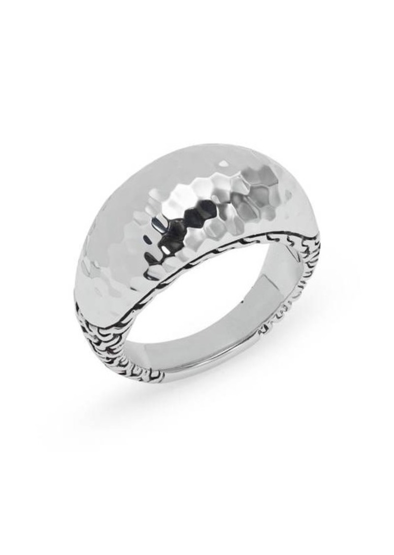 John Hardy Sterling Silver Hammered Ring