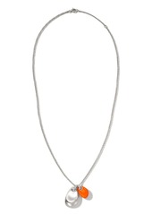 John Hardy sterling silver pebble pendant necklace