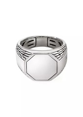 John Hardy Sterling Silver Signet Ring