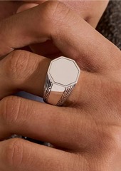 John Hardy Sterling Silver Signet Ring