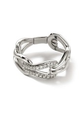 John Hardy Surf Pavé Link ring