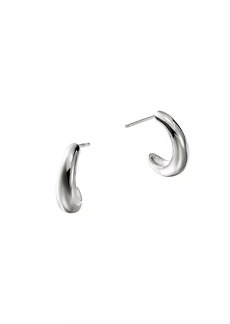 John Hardy Surf Sterling Silver Small Hoop Earrings