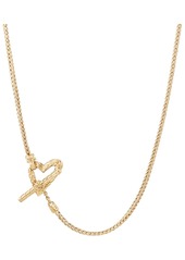 John Hardy Classic Chain 14K Gold Heart Toggle Necklace at Nordstrom