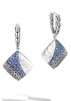 John Hardy Classic Chain Hammered Drop Earrings in Blue Sapphire at Nordstrom Rack
