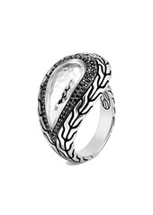 John Hardy Classic Chain Hammered Silver Ring