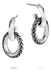 John Hardy Classic Chain Knife Edge Drop Earrings in Silver at Nordstrom