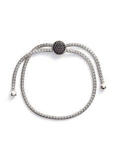 John Hardy Classic Chain Sapphire Pull Bracelet in Silver/Black Sapphire at Nordstrom