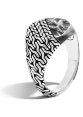 John Hardy Flat Chain Signet Ring in Silver at Nordstrom Rack