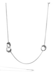 John Hardy Legends Naga Necklace in Silver/Black Sapphire at Nordstrom