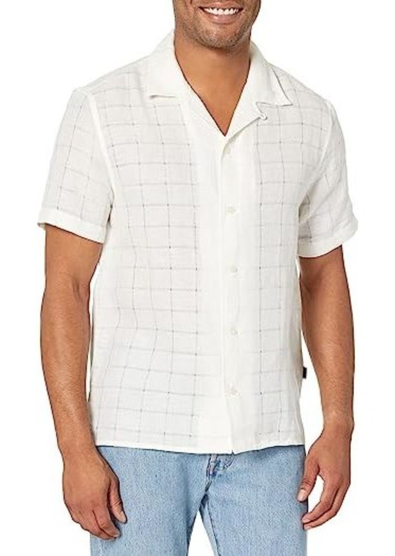 John Varvatos Danny Short Sleeve Camp Shirt W706Z2