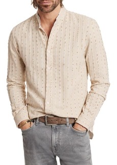 John Varvatos Brayden Band Collar Button-Up Shirt