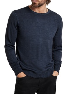 John Varvatos Chase Merino Wool & Nylon Magic Wash Regular Fit Crewneck Sweater