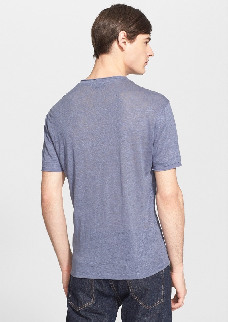 John Varvatos John Varvatos Collection Linen V-Neck T-Shirt (Nordstrom ...