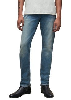 John Varvatos Damo Slim Straight Leg Jeans in Aged Blue at Nordstrom Rack