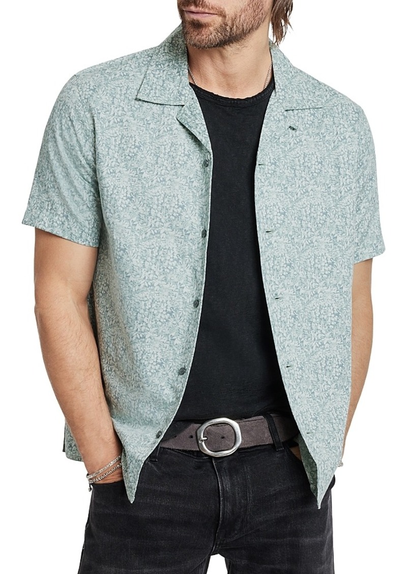 John Varvatos Danny Jungle Printed Regular Fit Button Down Shirt