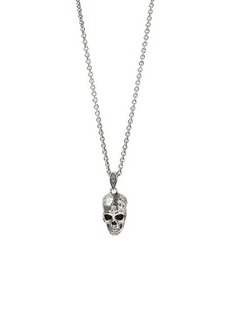 John Varvatos Distressed Skull Pendant Necklace