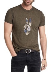 John Varvatos Embroidered Peace Sign T-Shirt