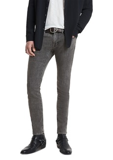 John Varvatos Harlow Skinny Jeans in Dark Charcoal
