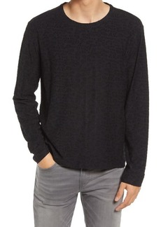 John Varvatos Jacquard Textured Sweater in Black at Nordstrom