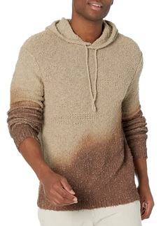 John Varvatos Men's Audubon Regular FIT Long Sleeve POP UP Hoodie Sweater with DIP-DYE  S