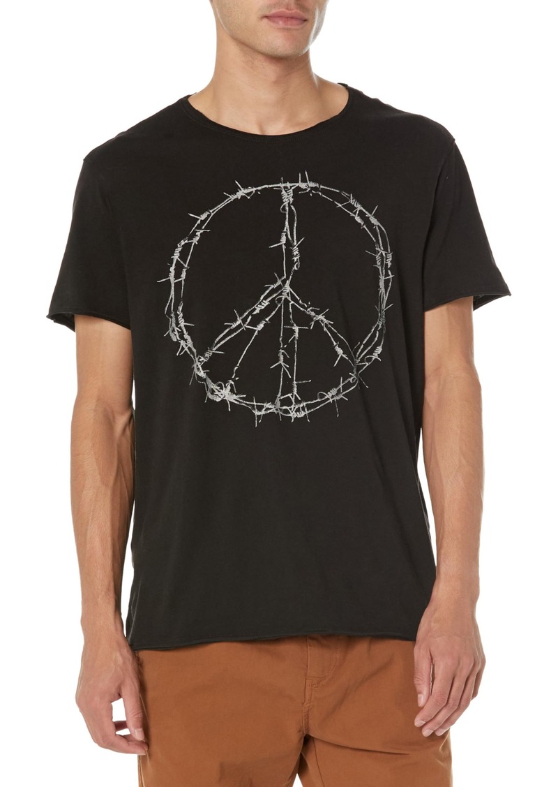 John Varvatos Men's Barbwire Peace Tee