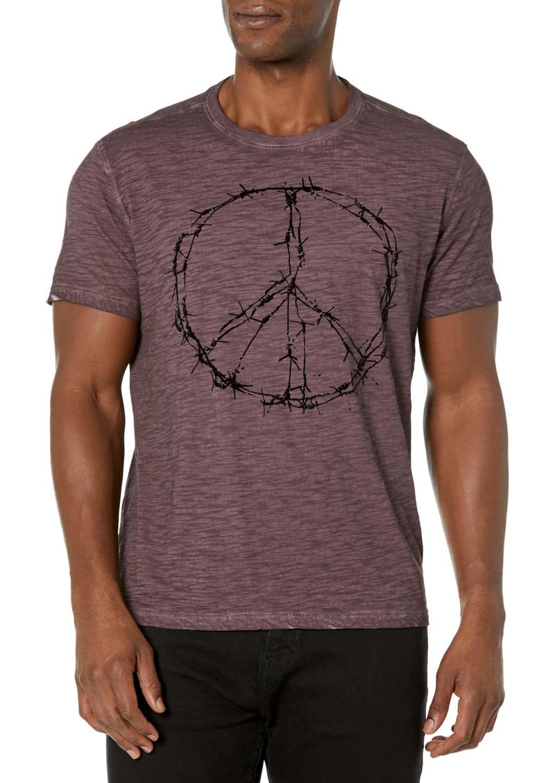 John Varvatos Men's Barbwire Peace Tee