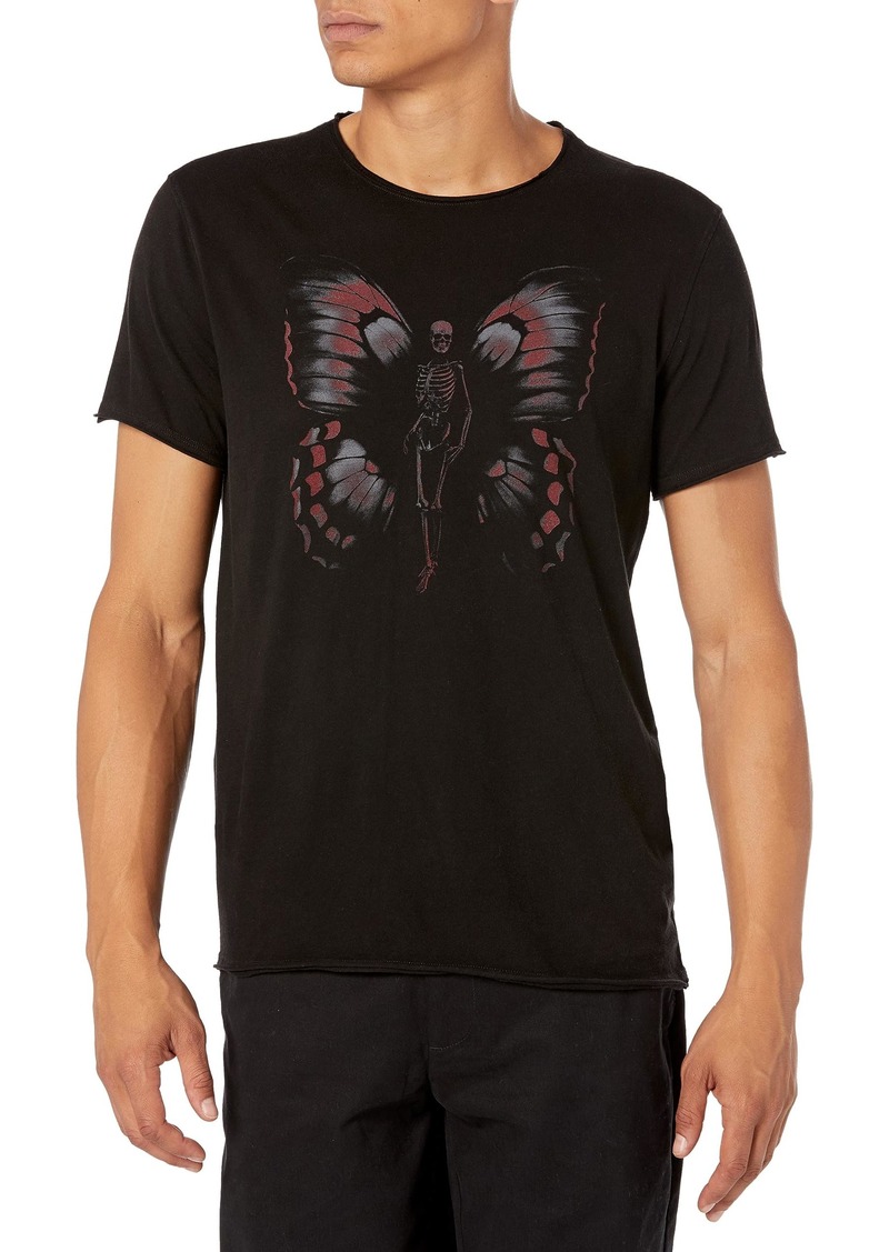 John Varvatos Men's Butterfly Skull Tee