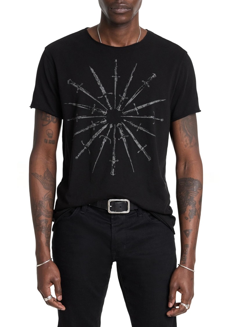 John Varvatos Men's Daggers Circle Tee