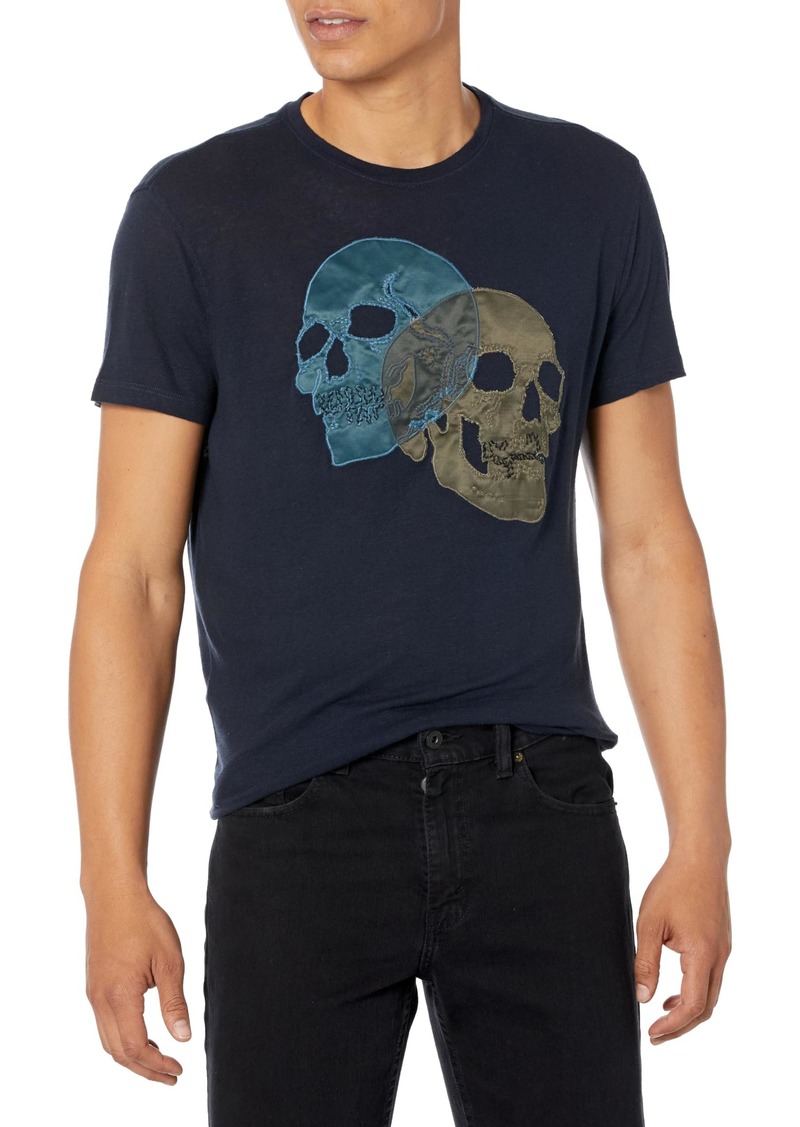 John Varvatos Men's Double Skull Tee