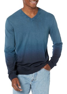 John Varvatos Men's Kane Long Sleeve Vee Neck Sweater