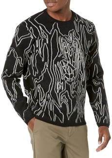 JOHN VARVATOS Men's Marquee Long Sleeve Sweater