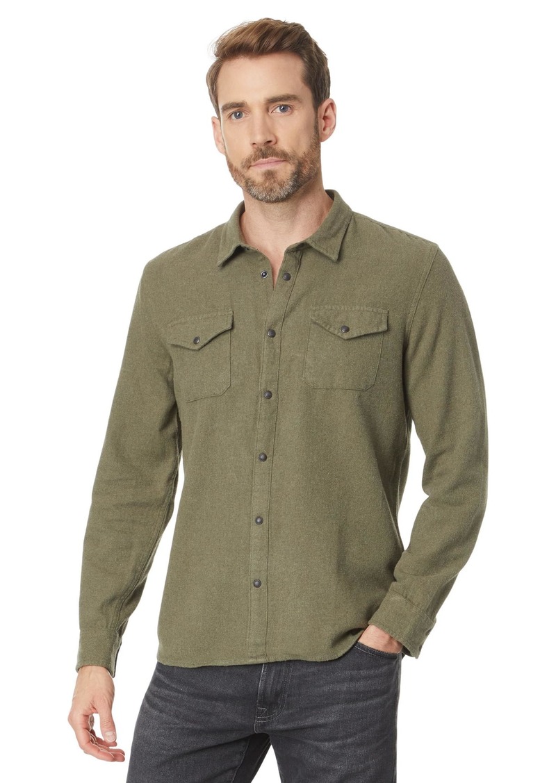 John Varvatos Men's Marshall Western Shirt SAGE Brush