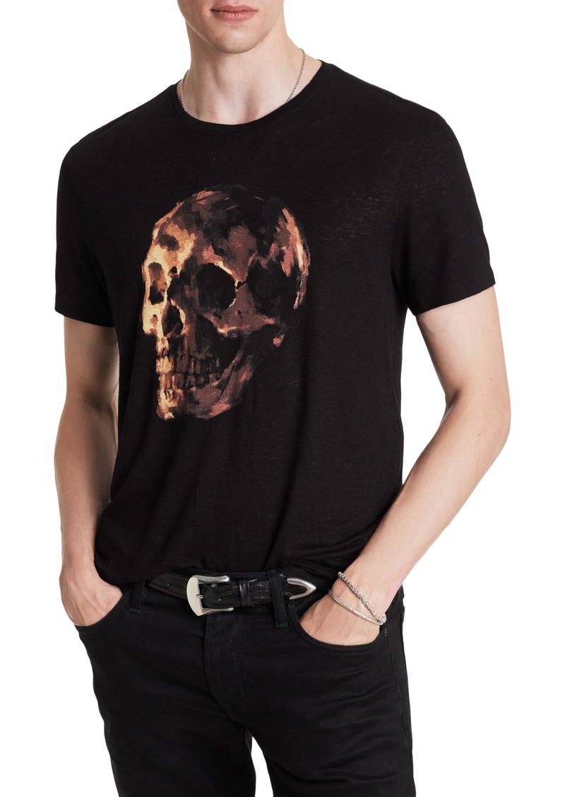 John Varvatos Men's Oil Skull Tee