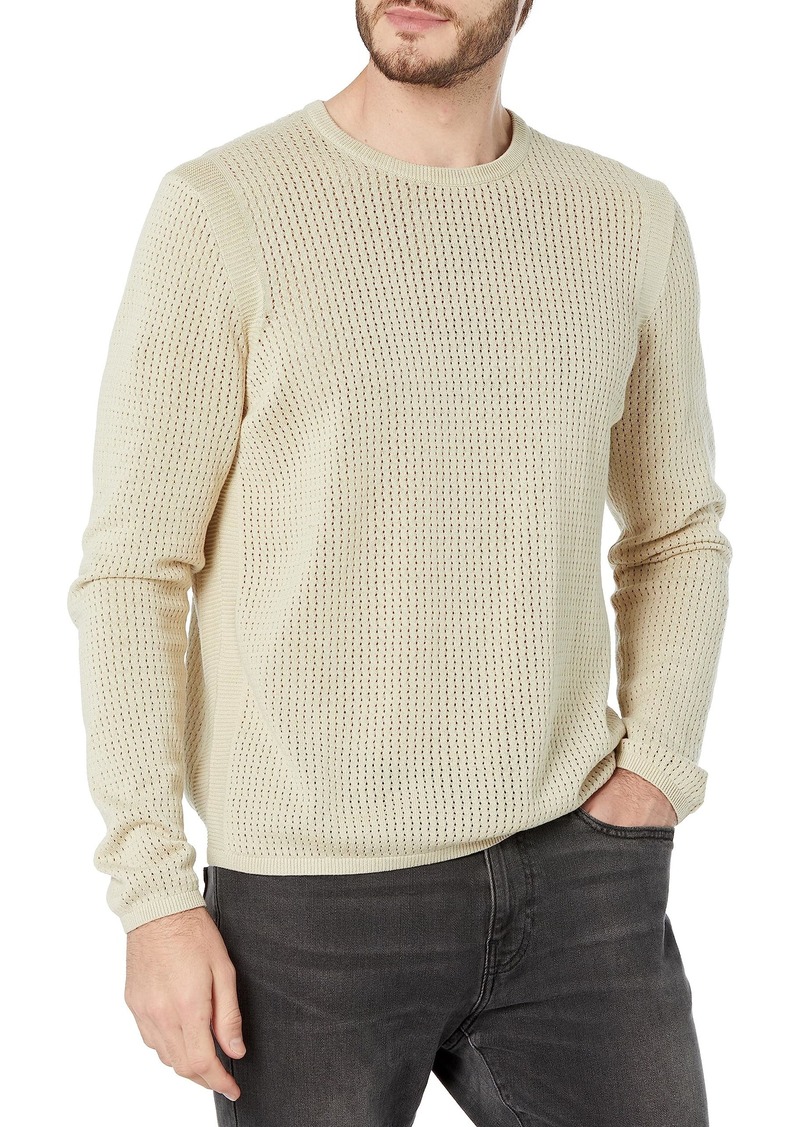 John Varvatos Men's Piers Long Sleeve Crew Sweater