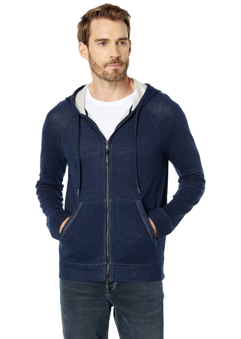 John Varvatos mens Providence Long Sleeve Cotton Blend Hoodie Hooded Sweatshirt   US