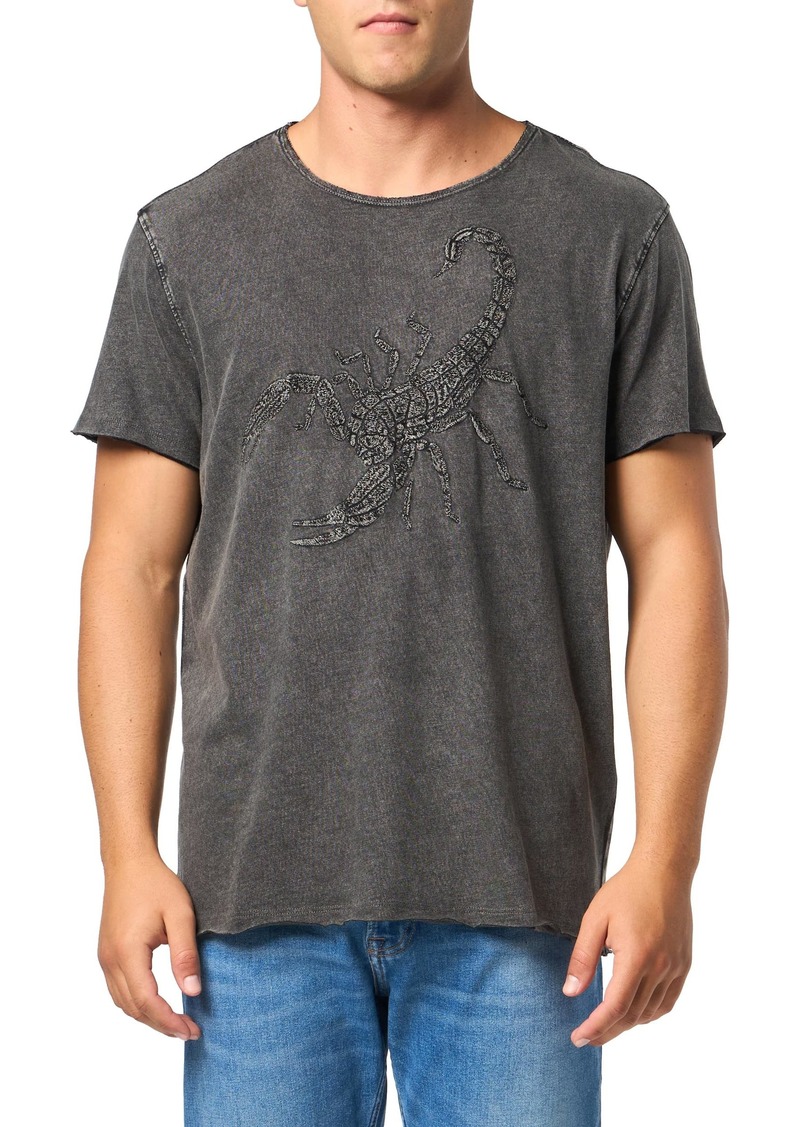 John Varvatos Men's Scorpion Embroidery Tee