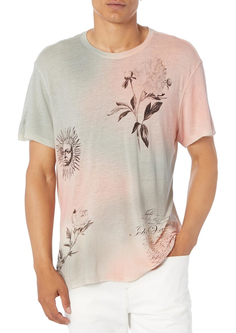 John Varvatos Men's Short Sleeve Graphic Tee Dreamy