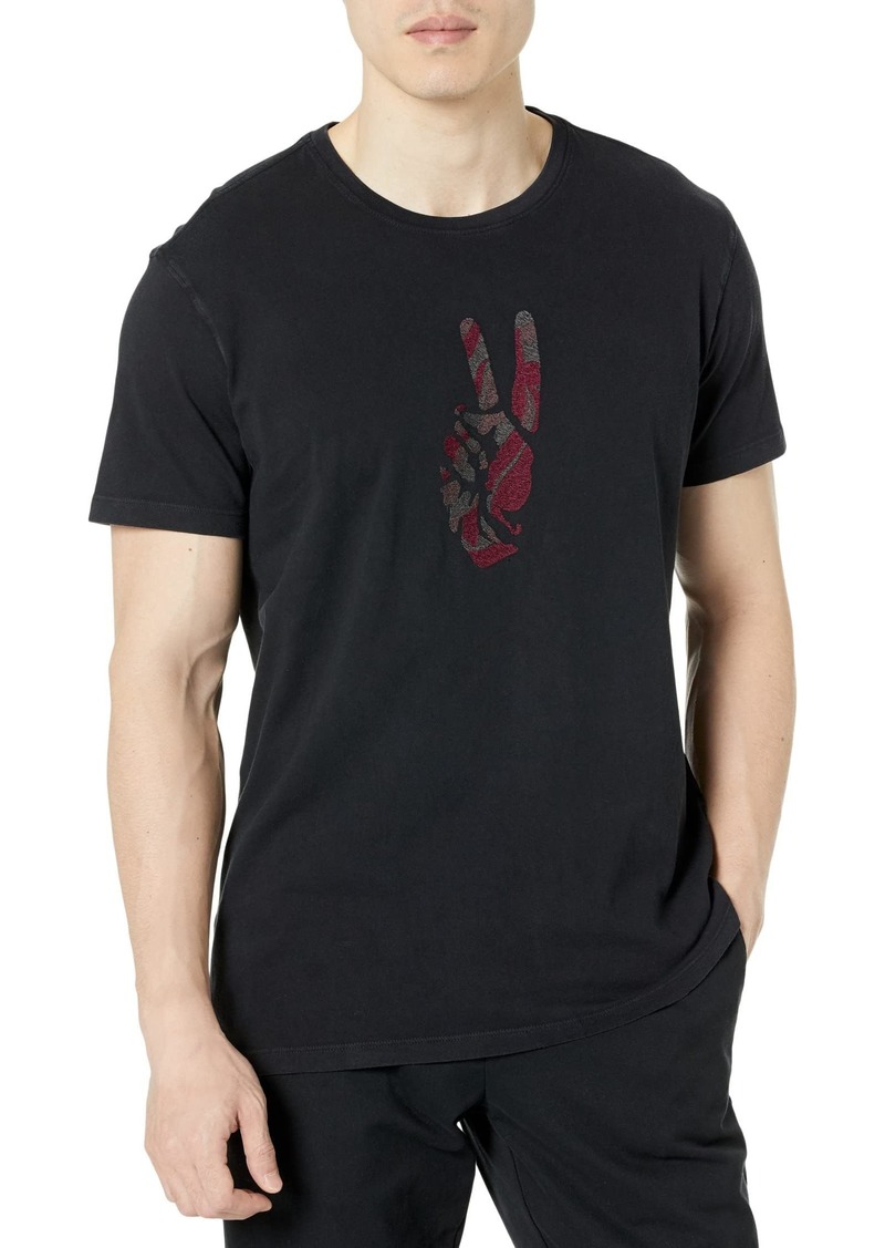 John Varvatos Men's Short Sleeve Graphic Tee Peace Hand