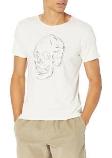 John Varvatos Men's Skull Embroidery Tee