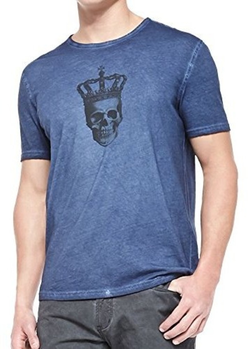 John Varvatos John Varvatos Men's Skull with Crown Graphic T-Shirt ...