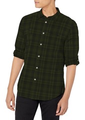 John Varvatos Men's Slim Fit Long Sleeve Roll Tab Shirt