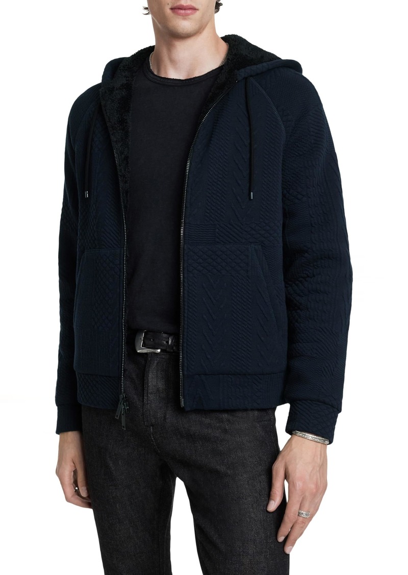 John Varvatos Men's Trenton Sherpa Hoodie