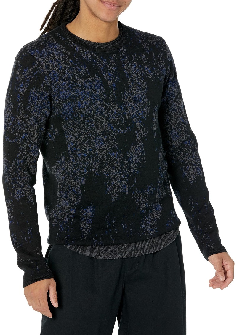 JOHN VARVATOS Men's Vernon Long Sleeve Sweater