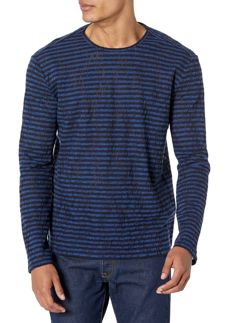 John Varvatos Men's Yadkin Long Sleeve Crew